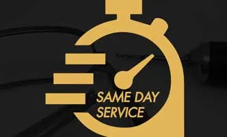 Same-day or next-day service based on slot availability