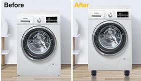 Cabinet leveling for vibration reduction