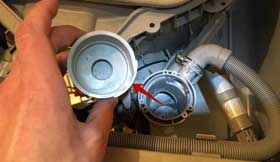 Drain pump cleaning and performance check