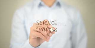 Transparent service charges