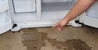 Water leakage from fridge