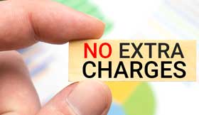 No Extra Charges